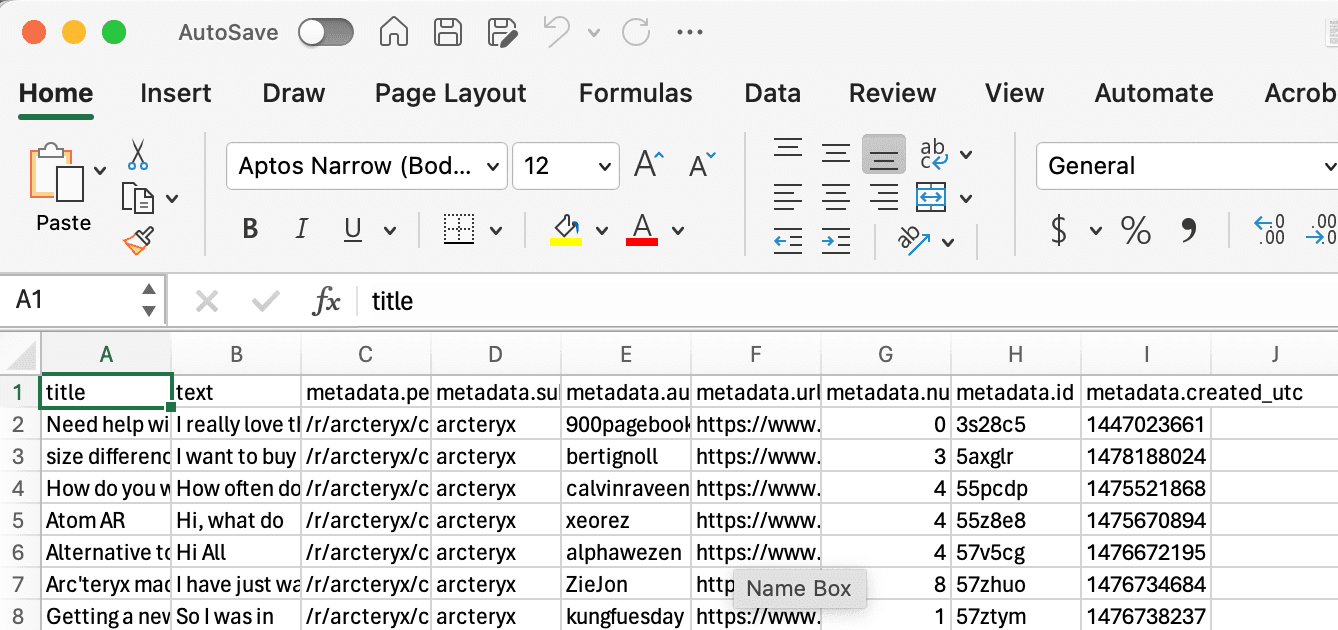 Arcteryx Excel Screenshot